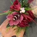 wrist band made of flowers